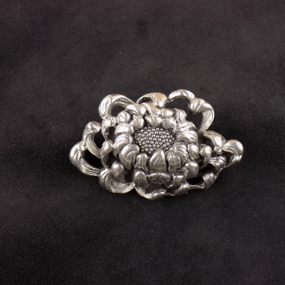 FINE PEWTER #314 BY ELIOS USA BROOCH GUC - Picture 2 of 7